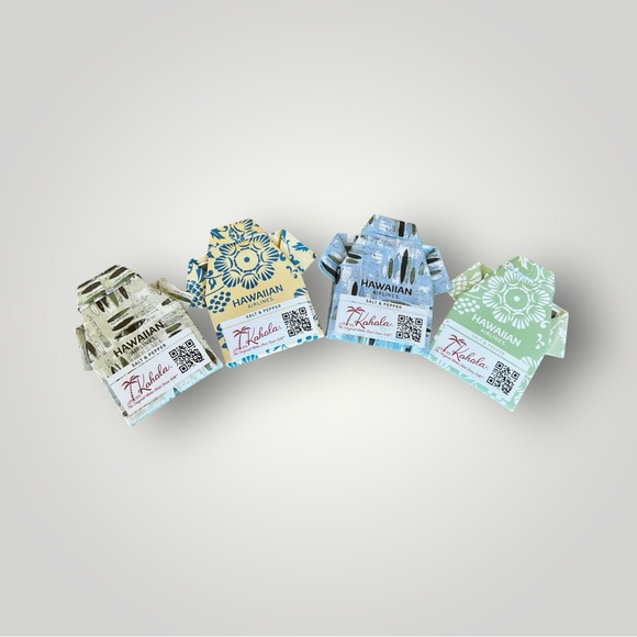 Hawaiian Airlines Salt & Pepper ORIGAMI Aloha Shirt Collectible Souvenir New - Picture 11 of 16